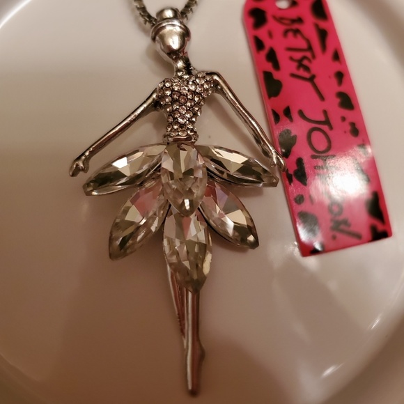 NWT Betsey Johnson Ballerina Necklace - Picture 2 of 3